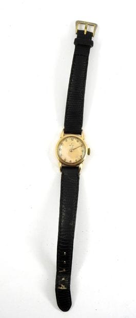 OMEGA: Women's watch with gold metal case...
