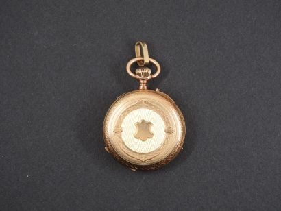 18 K (750°/°°) gold collar watch with a horse's...