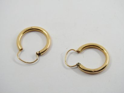 PAIR OF EARRINGS 750 thousandths. Weight...
