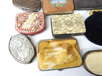 ABOUT TWELVE MONEY CARRIERS or boxes various...