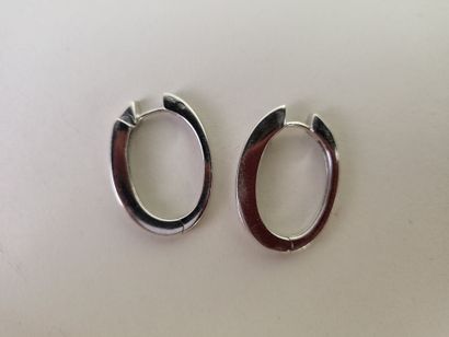 Earrings in 18K (750°/°°) white gold set...