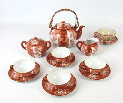 JAPAN: Part of a porcelain tea service with...