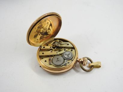 Yellow gold collar watch 750 thousandths....