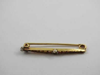 MONTURE OF BROCHURE in yellow gold 750 thousandths....