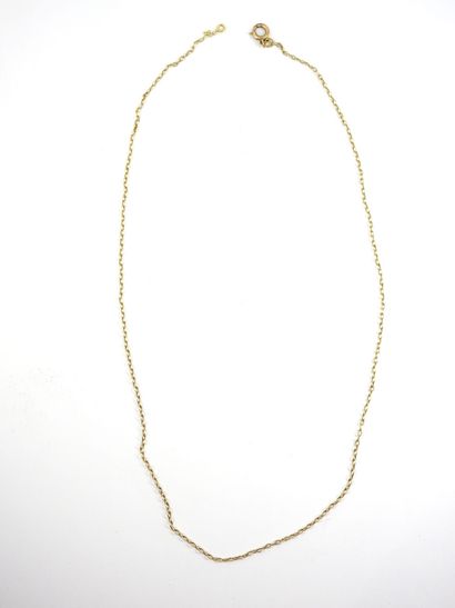 CHAIN in yellow gold 750 thousandth. Length:...