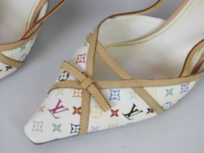 LOUIS VUITTON-PARIS: Pair of Murakami canvas...