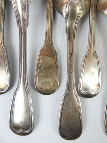 LARGE CUTLERY. Twelve large forks and twelve...