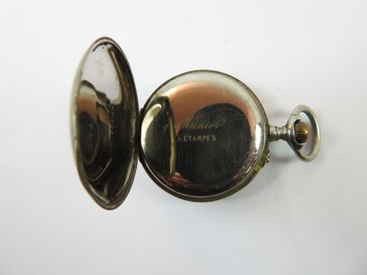 Metal pocket watch by Minier in Étampes....