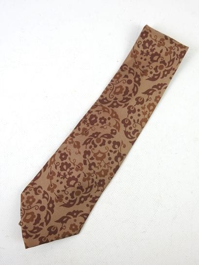 CHRISTIAN DIOR : Tie in silk cashmere print...