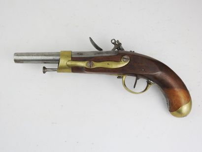 FRANCE. Flintlock cavalry pistol model AN...