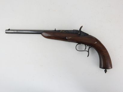 FRANCE. Single-shot parlor pistol, annular...