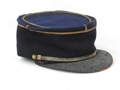 FRANCE. Second lieutenant's polo kepi, blue...