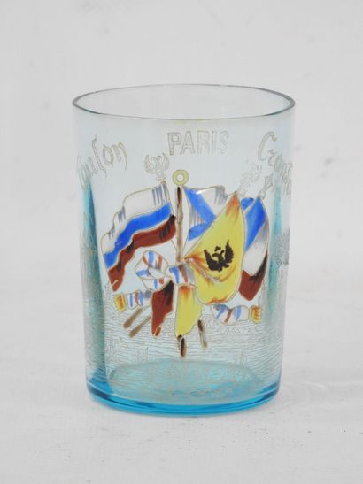 SOUVENIRS. AMITIE FRANCO-RUSSE - Verre commémoratif...