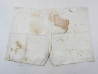 FRANCE. Unbleached cotton underpants of a...