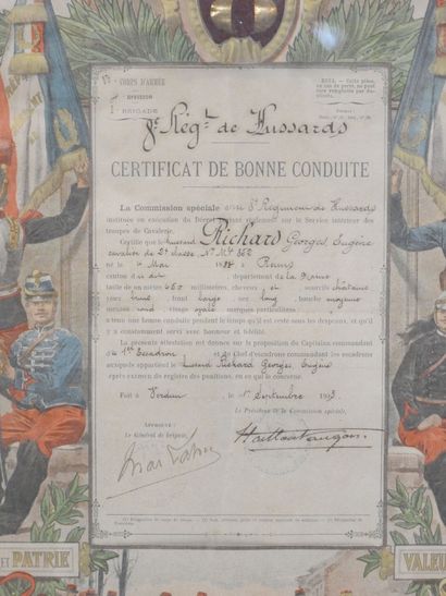 ENGRAVINGS. Certificate of good conduct of...