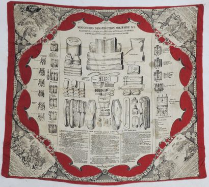 FRANCE. Mouchoir d'instruction militaire...
