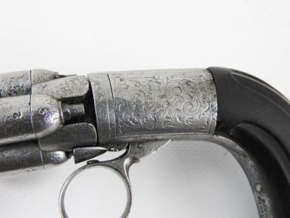 FRANCE. Mariette percussion pepperbox with...