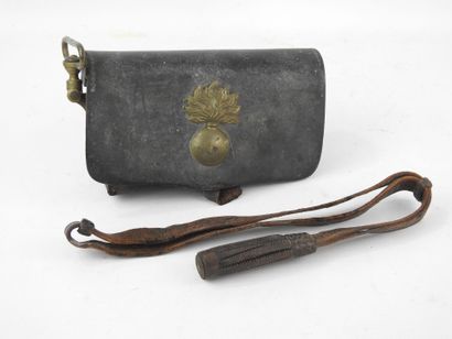 FRANCE. EQUIPMENT. Brown leather saber strap...