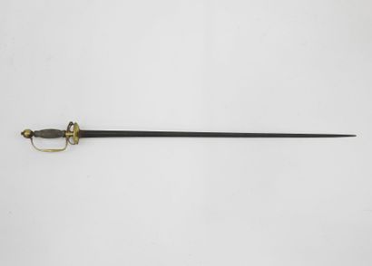 FRANCE. Uniform sword with gilt brass mounting,...