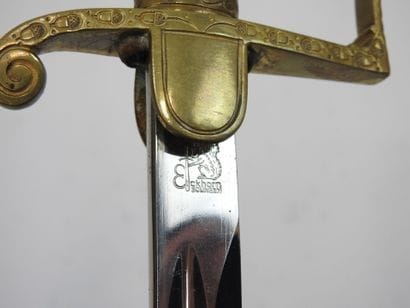 GERMANY. Heer officer's saber, gilded brass...