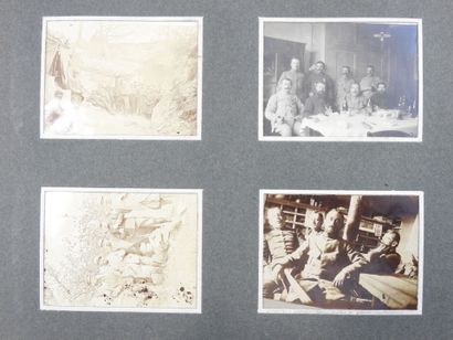PHOTO ALBUM. Album format 19 X 20 cm containing...