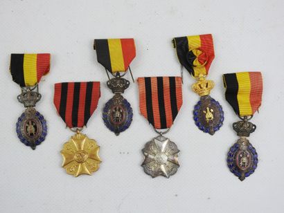 DECORATIONS.BELGIUM. Lot of 2 civic medals...