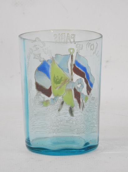 SOUVENIRS. AMITIE FRANCO-RUSSE - Verre commémoratif...