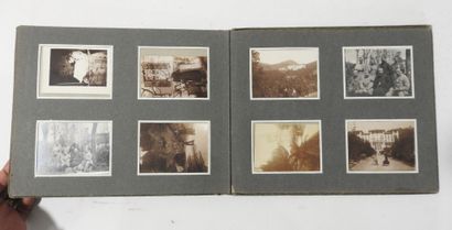 PHOTO ALBUM. Album format 15 X 24 cm containing...