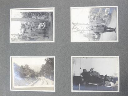 PHOTO ALBUM. Album format 19 X 20 cm containing...