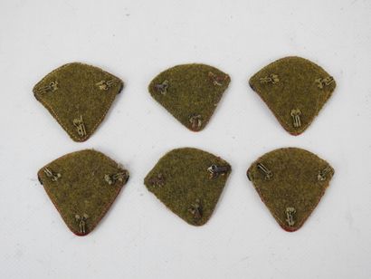 FRANCE. Lot de 3 paires de pattes de collet...