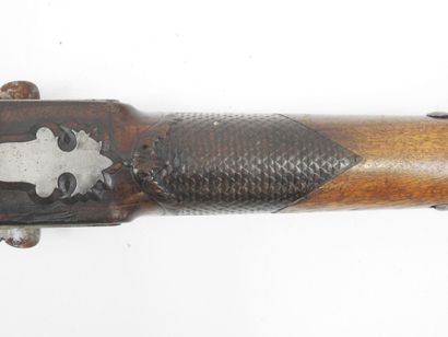 FRANCE. Flintlock shotgun transformed into...