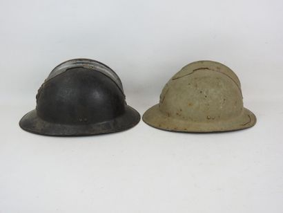 FRANCE. Lot of 2 Adrian helmets model 1926...
