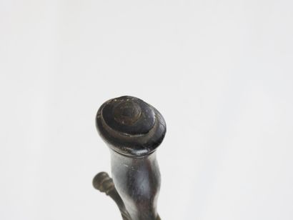 FRANCE. Dagger of venery with handle in ebony,...