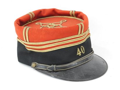 FRANCE. Captain Saumur kepi of the 40th RI...