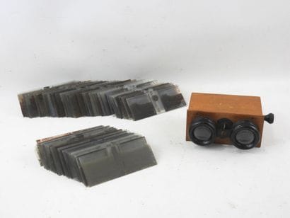 PHOTOGRAPHS. Collection of about 95 stereo...