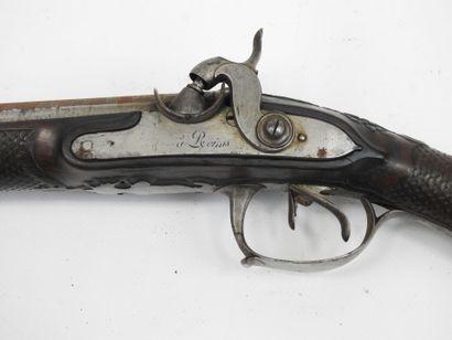 FRANCE. Flintlock shotgun transformed into...