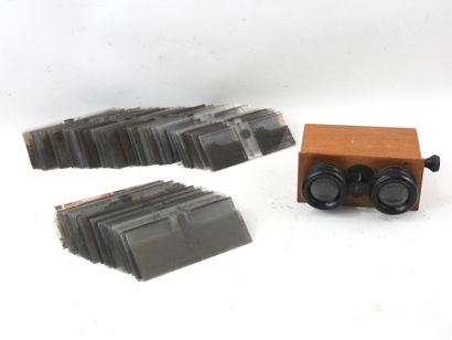 PHOTOGRAPHS. Collection of about 95 stereo...