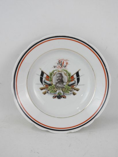 GERMANY. MEMORIES 14-18. Soup plate in porcelain...
