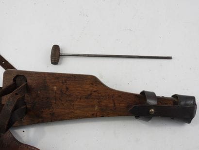GERMANY. EQUIPMENT. Leather Lüger P08 artillery...