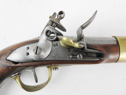 FRANCE. Flintlock cavalry pistol model AN...