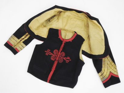 FRANCE. Jacket and vest of tradition of a...