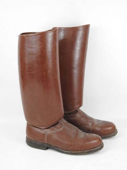 FRANCE. EQUIPMENT. Pair of officer's boots...