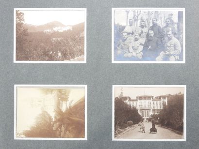 PHOTO ALBUM. Album format 19 X 20 cm containing...