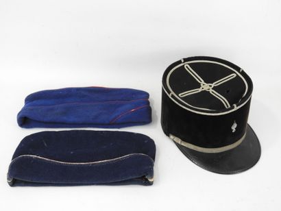 FIREMEN. Cap of second lieutenant in black...