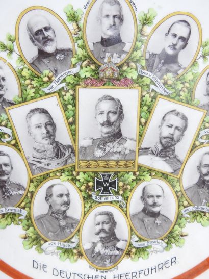 GERMANY. MEMORIES 14-18. Porcelain plate...