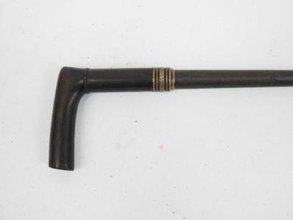FRANCE. CANNES. Cane-rifle with metal barrel,...