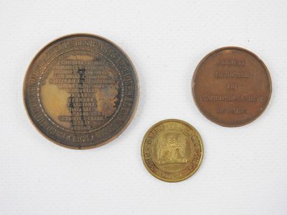 MEDALS. FRANCE. Meeting of three bronze medals:...