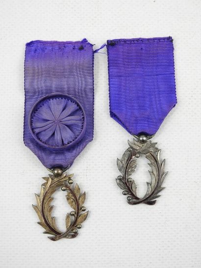 DECORATIONS. FRANCE. Order of academic palms,...