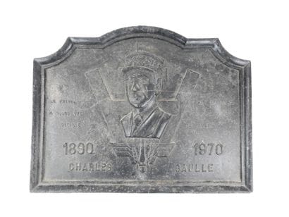 FRANCE. CURIOSITIES. Fireback in cast iron...