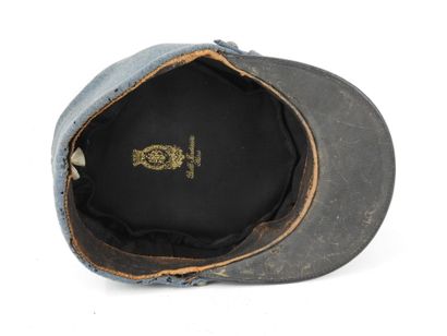 FRANCE. Officer's polo kepi in fine horizon...
